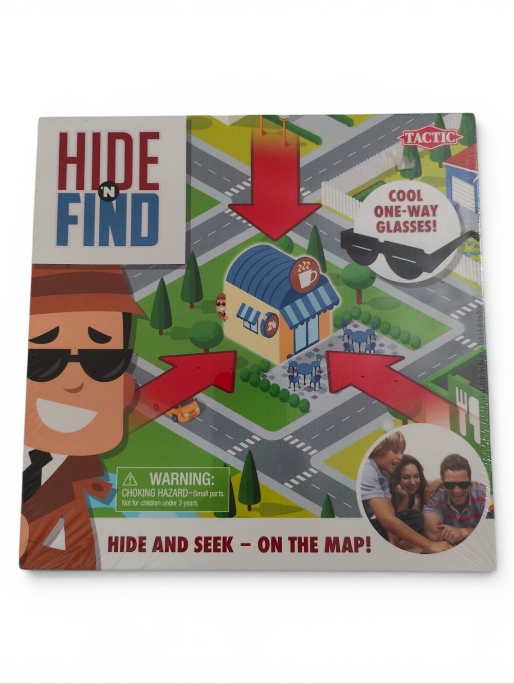 Hide 'N Find Board Game By Tactic 2-4 Players Hide and Seek Spy Detective 7+ New